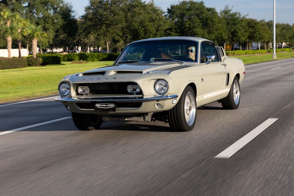 1968 Shelby GT500KR Front Rolling Shot with Motion Blur 38
