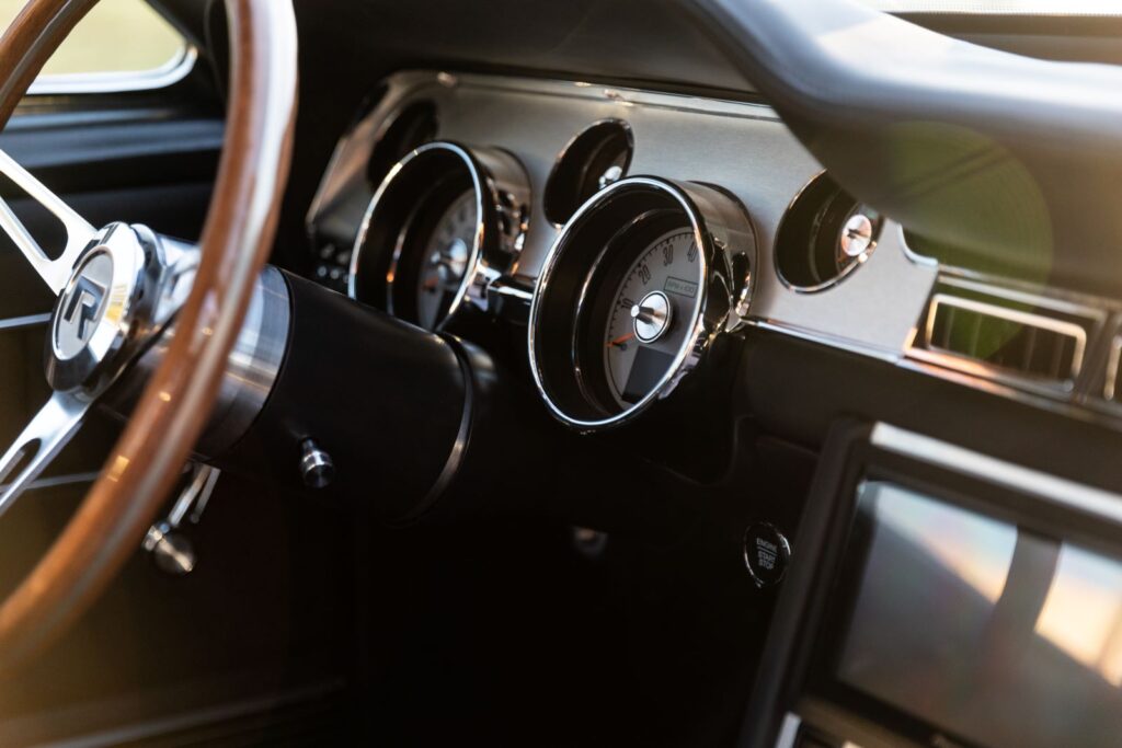 1967 Shelby GT350 Dashboard Gauges Angle 34
