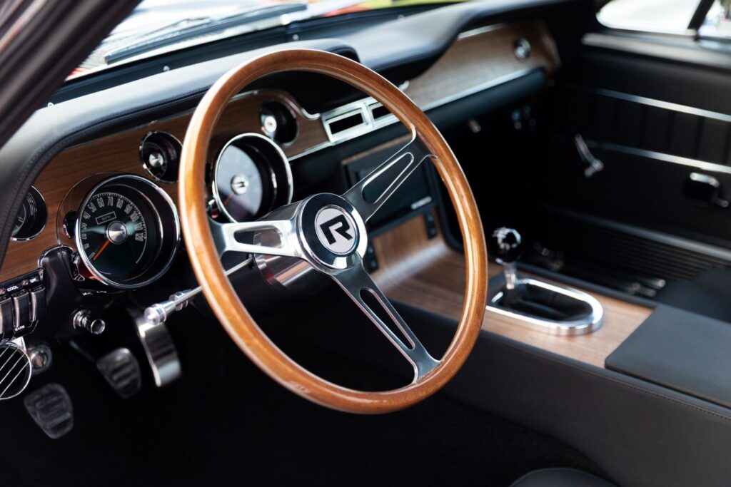 1968 Mustang GT Cobra Jet Steering Wheel and Dashboard View 21