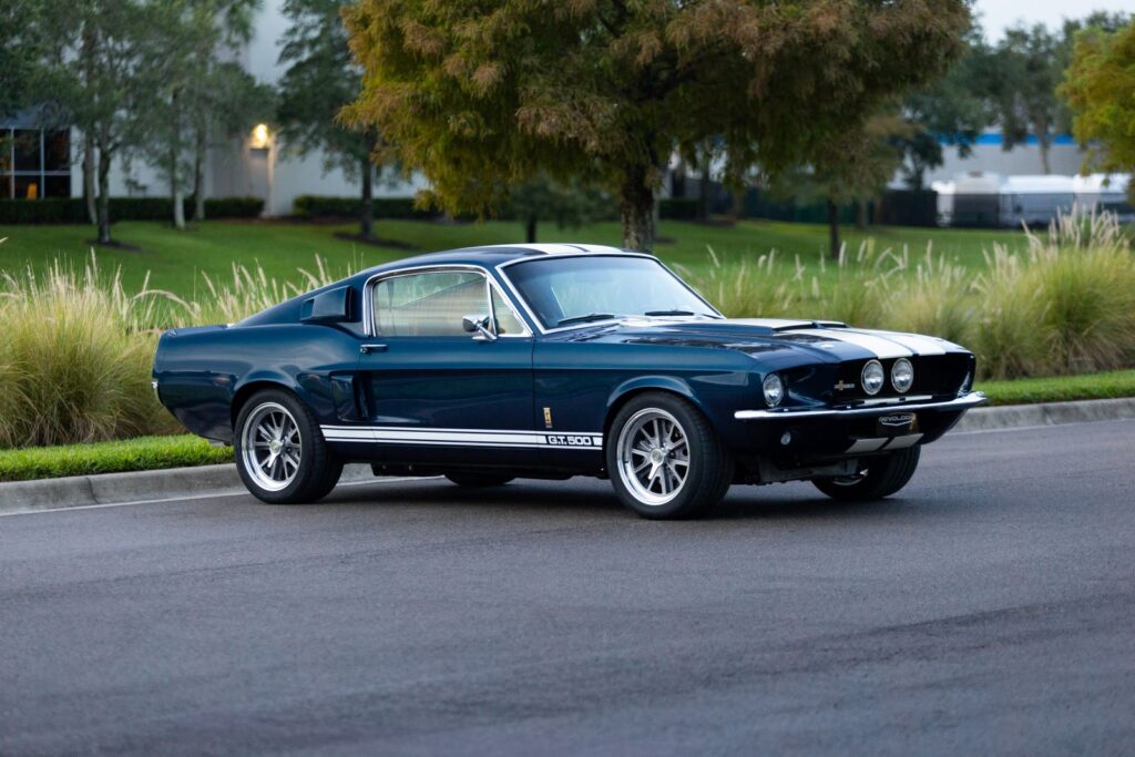 Aside view of the design of the Mustang GT500